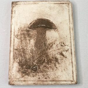 Mushroom stone‎ plaque